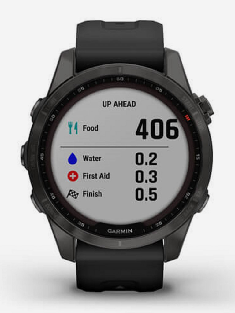 Часы Garmin Fenix 7S Sapphire Solar, титановый угольно-серый, сапфировое стекло Power Sapphire с технологией солнечной зарядки 010-02539-25