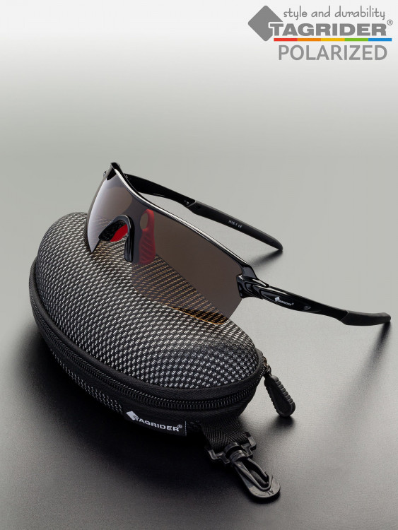 Очки поляризационные, солнцезащитные, антибликовые Tagrider в чехле N16-1 Brown
