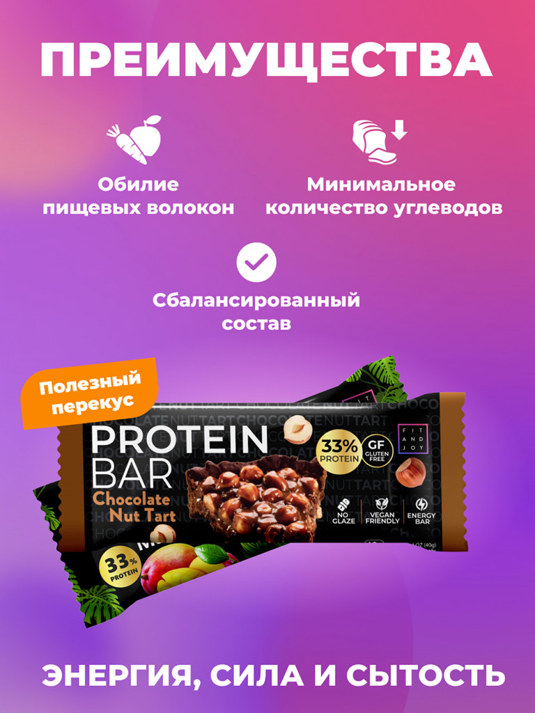 Протеиновые батончики без сахара набор ассорти 8 вкусов 32шт