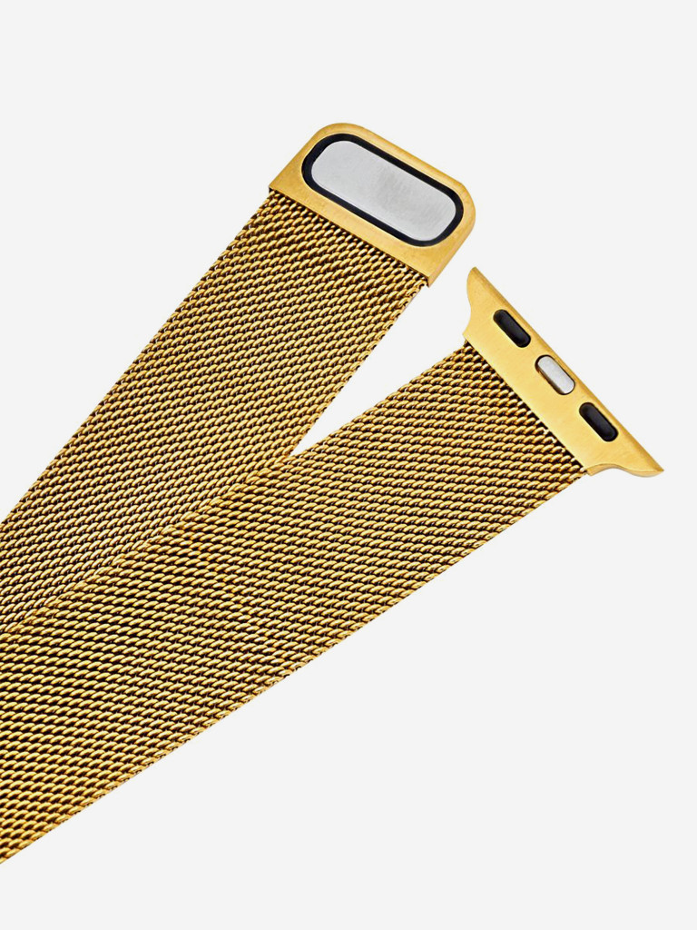 Ремешок для часов Apple Watch 41/40/38 mm Mutural Оригинал, ультралегкий металлический на магните — золотой