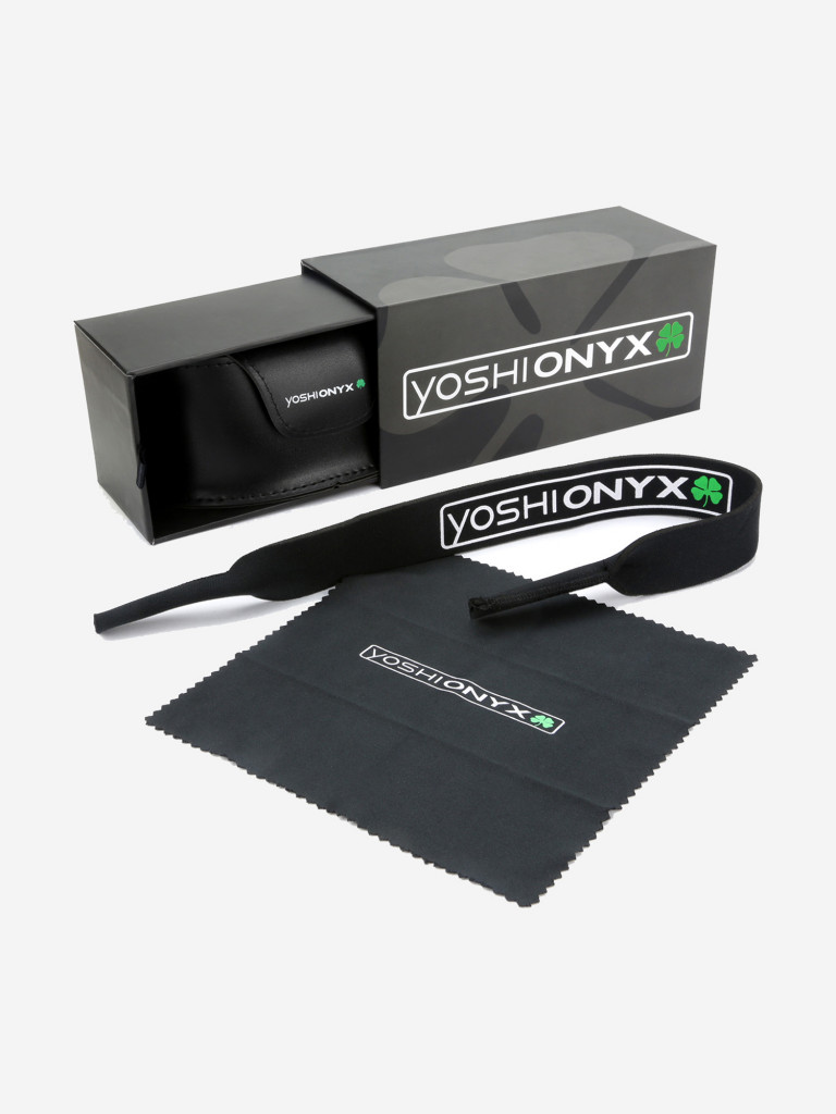 Очки поляризационные Yoshi Onyx дужки синий камуфляж, синие линзы для рыбалки