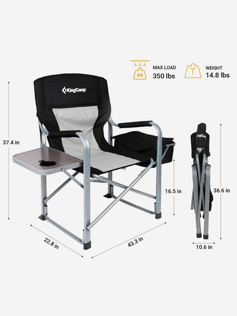 Кресло складное 3977 Director Folding chair сталь, 110Х53Х95