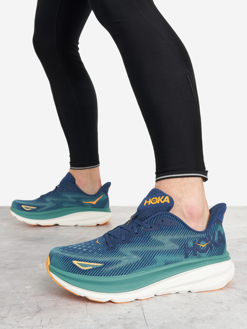 Кроссовки мужские Hoka One One Clifton 9 Зеленый 13559₽