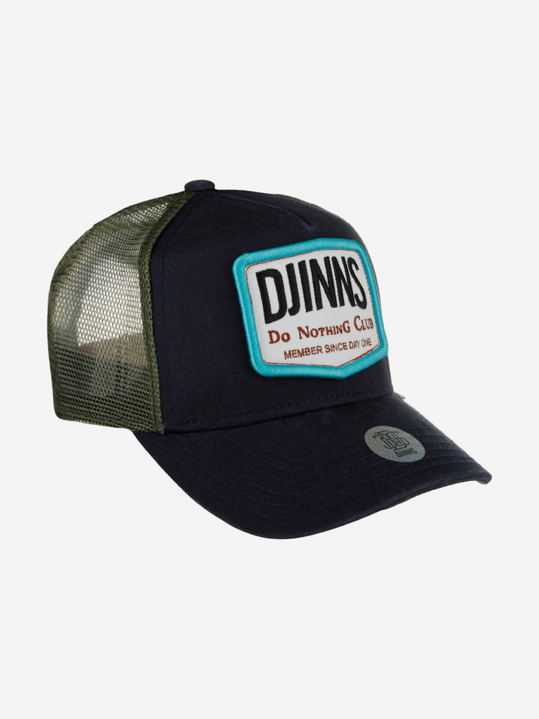 Бейсболка с сеточкой DJINNS HFT Nothing Club 2 HeatDye (синий)