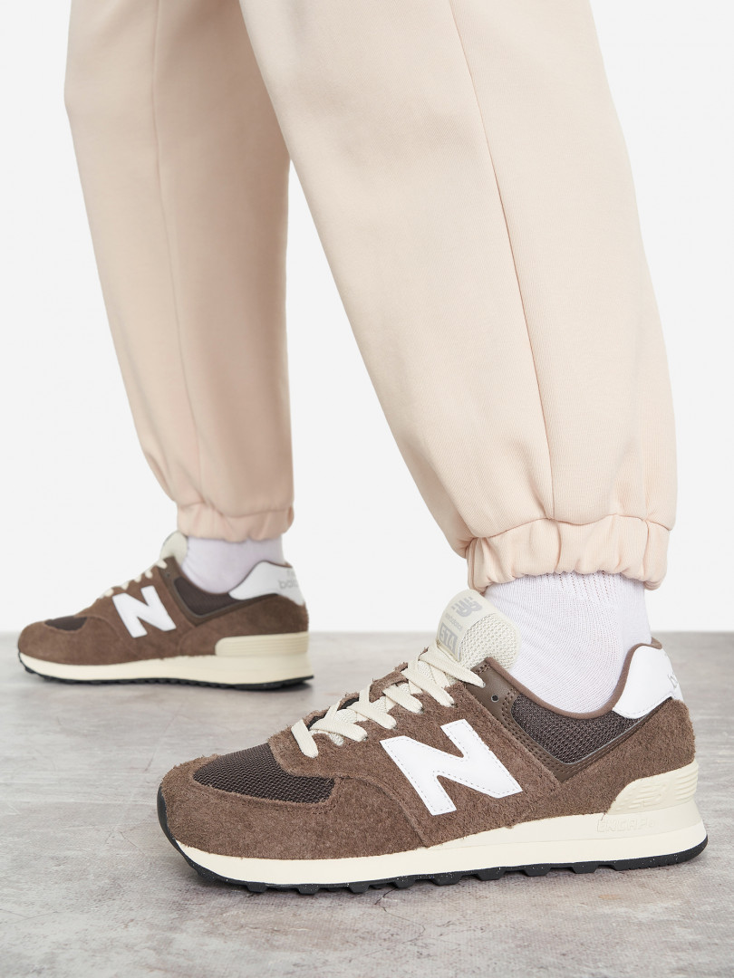 Кроссовки женские New Balance 574 30896650299 Коричневый, размер 34,39,38.5,36.5,37,37.5,34.5,35,36, фото 1