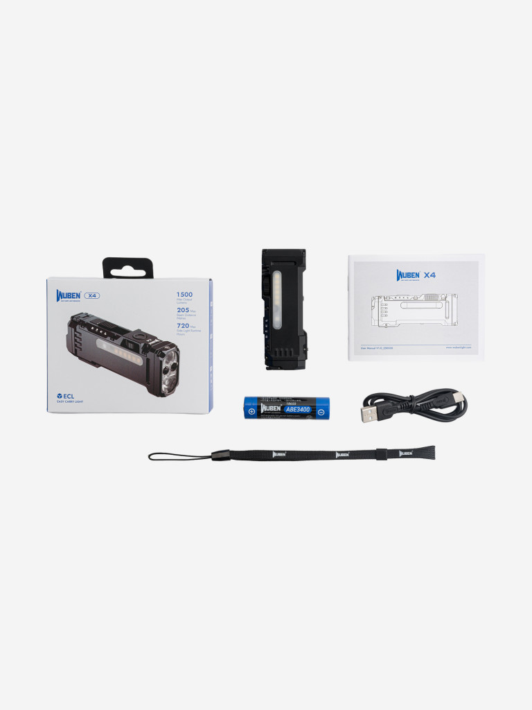 Фонарь Wuben X4 Black