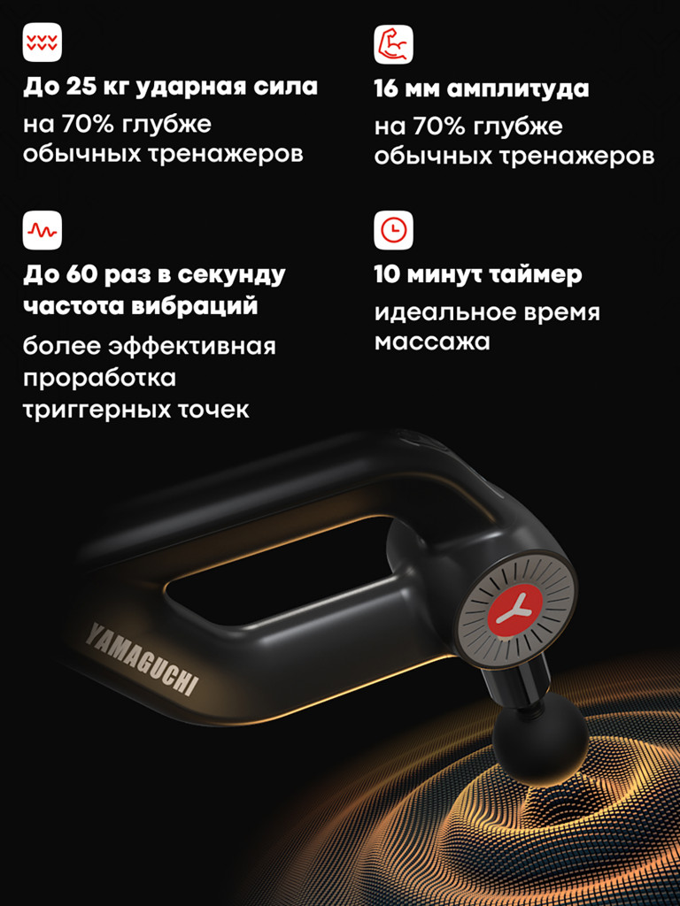 Перкуссионный массажер для тела Massage Gun MAX PRO