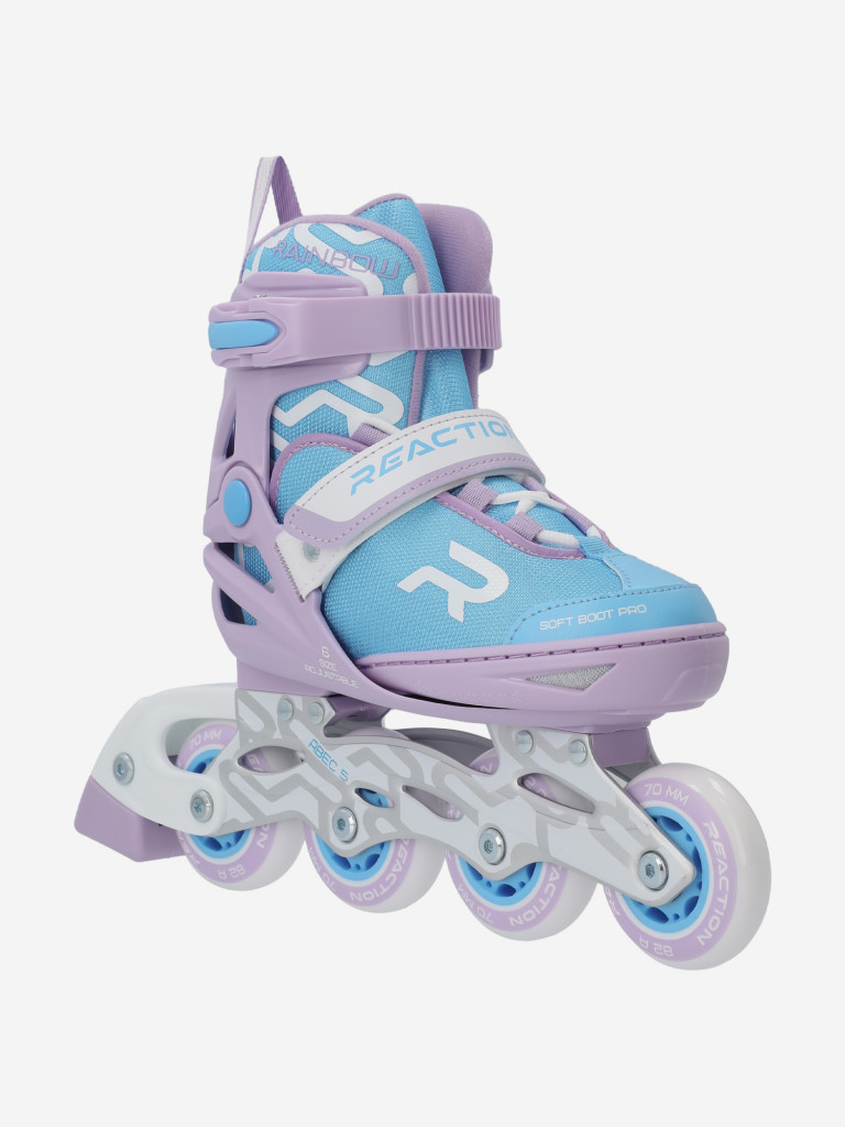 Роликовые коньки детские раздвижные Reaction Rainbow girl