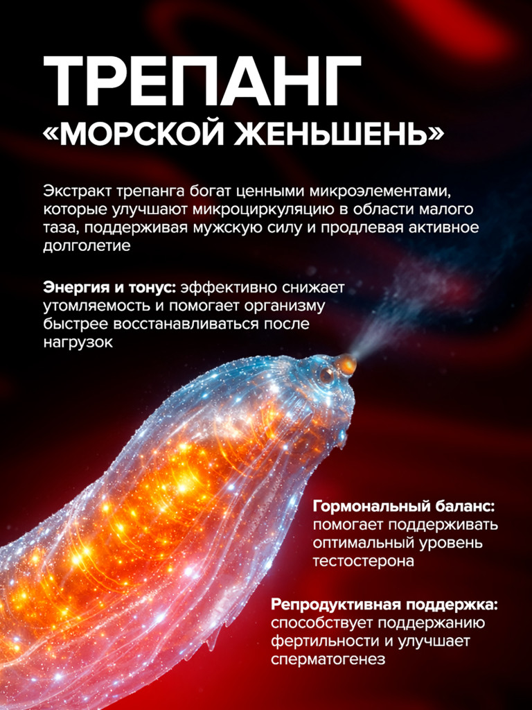 Витамины для мужчин Экстра Сила, БАД для мужского здоровья, витамины для энергии, поддержка иммунитета, 30 капсул / Доктор Море