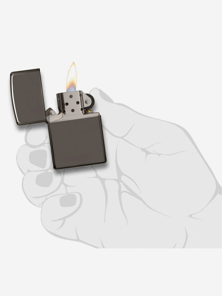 Подарочный набор ZIPPO: Зажигалка Black Ice и вставной блок для зажигалок для трубок