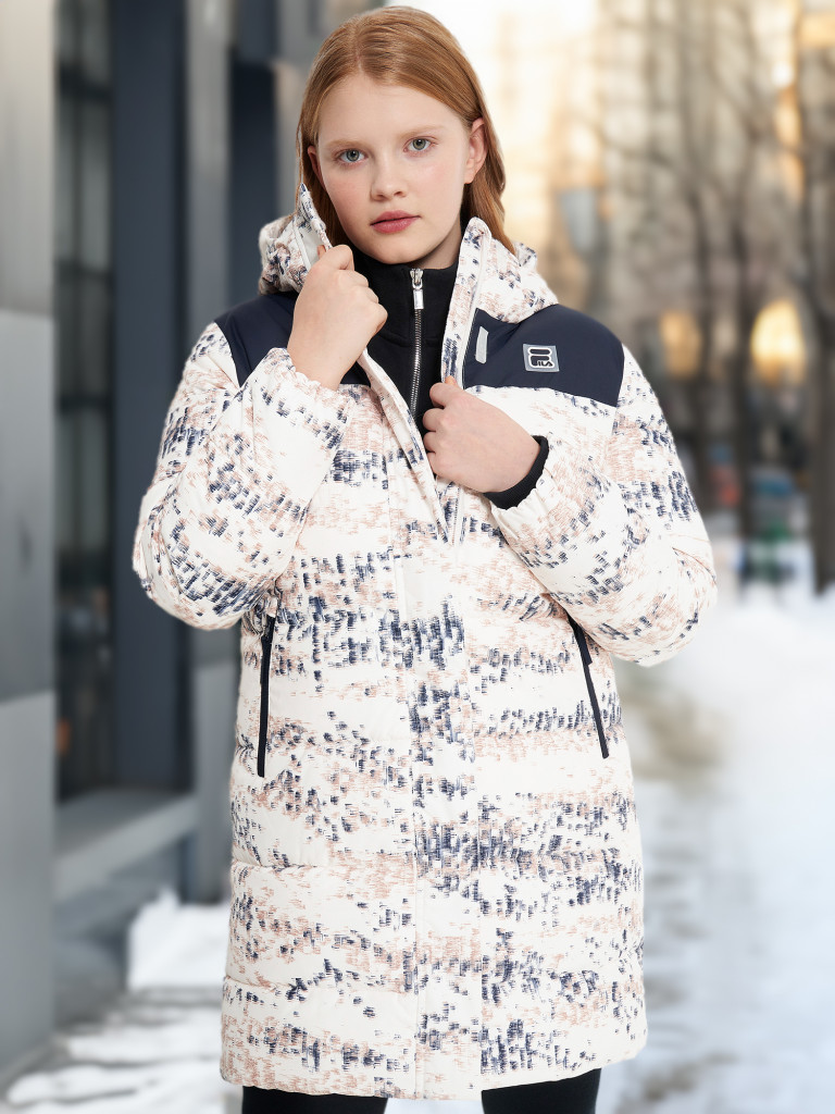 Пальто утепленное для девочек FILA