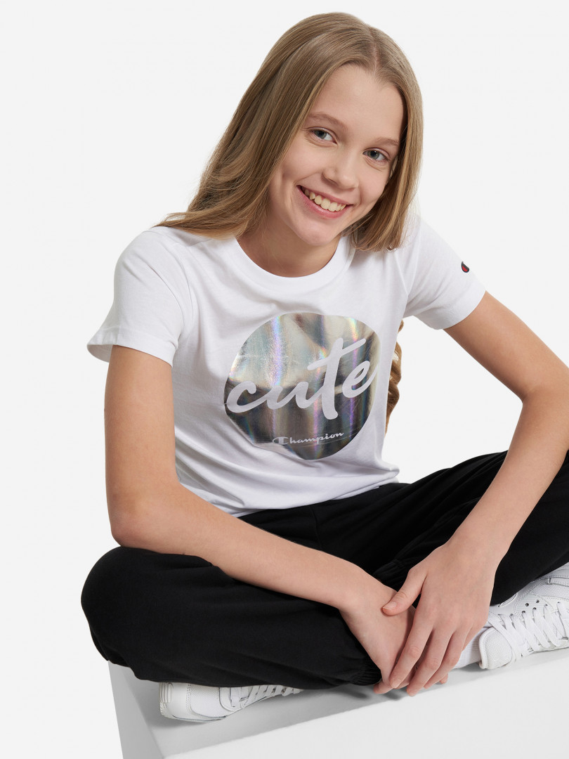 Футболка для девочек Champion Белый 959₽