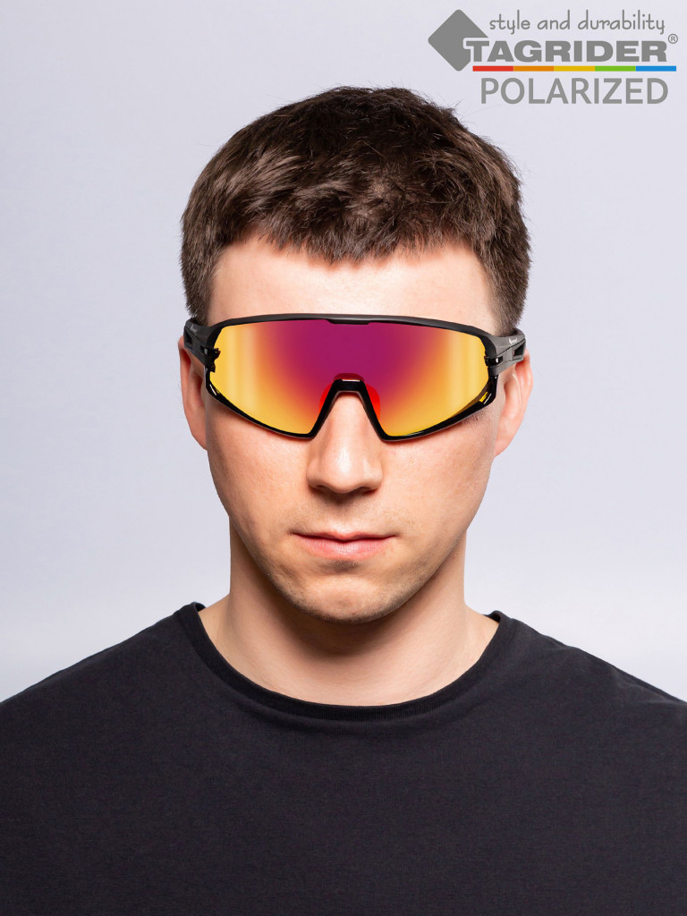 Очки поляризационные, солнцезащитные, антибликовые Tagrider в чехле IMN-005 Gray Brown Yellow