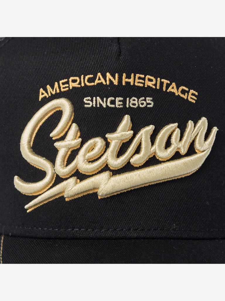 Бейсболка с сеточкой STETSON 7751171K TRUCKER CAP AMERICAN HERITAGE CLASSIC (черный)