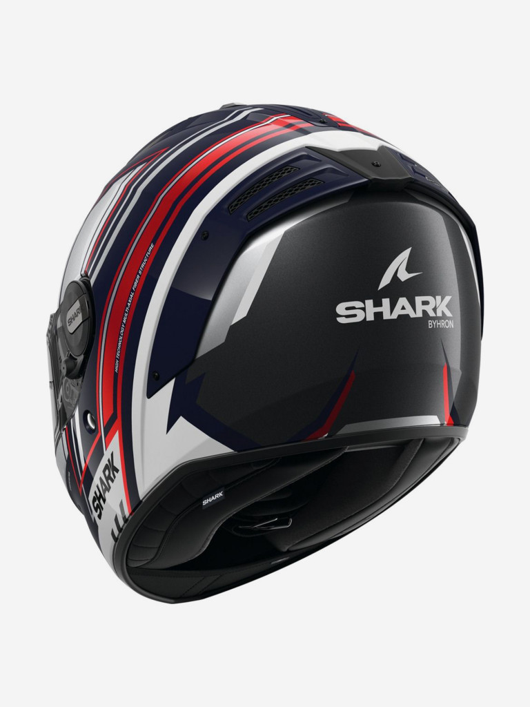 Мотошлем интеграл Shark SPARTAN RS BYRHON Blue/White/Chrome