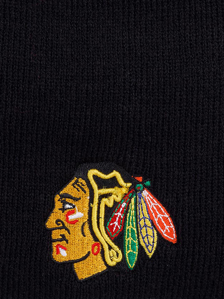 Шапка без отворота AMERICAN NEEDLE 42822A-CBH Chicago Blackhawks Cuffless (черный)