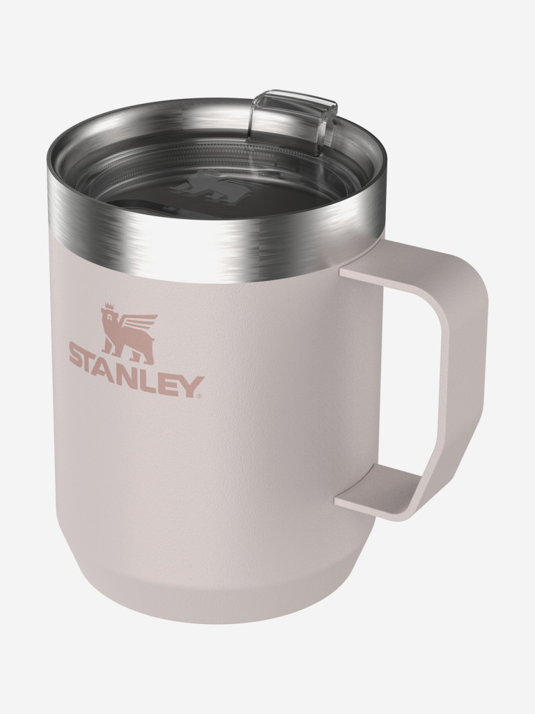 Термокружка Stanley Classic, 230 мл, розовая, с ручкой и крышкой