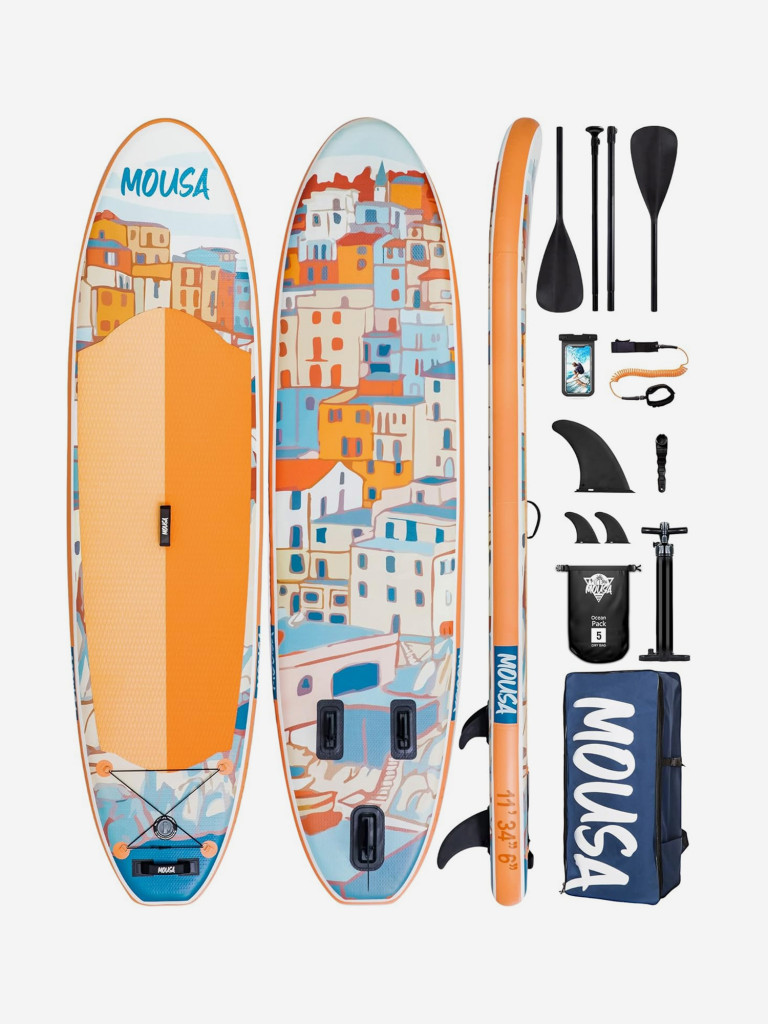 Надувной двухслойный SUP-борд MOUSA HOUSE, 11'x34"x6" 335*84*15 см, сапборд