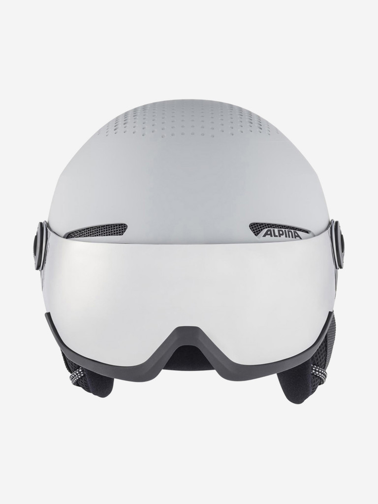 Горнолыжный шлем с визором Alpina Arber Visor Q-Lite Grey Matt
