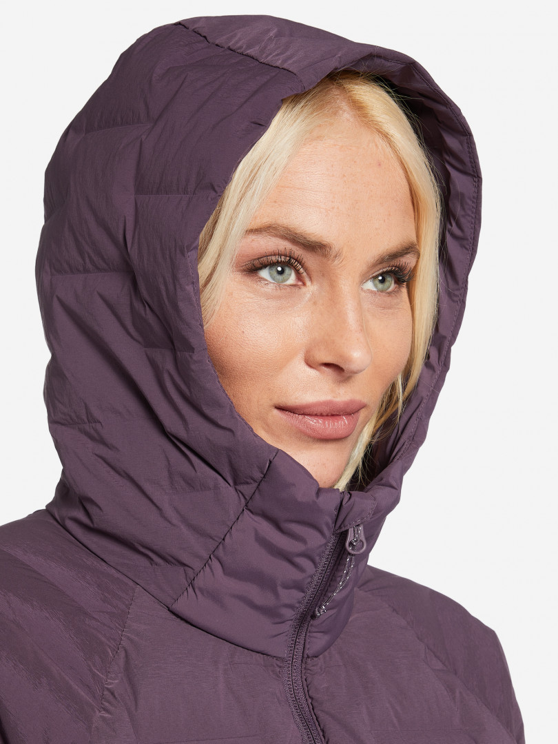 фото Пуховик женский mountain hardwear stretchdown™ hoody, фиолетовый