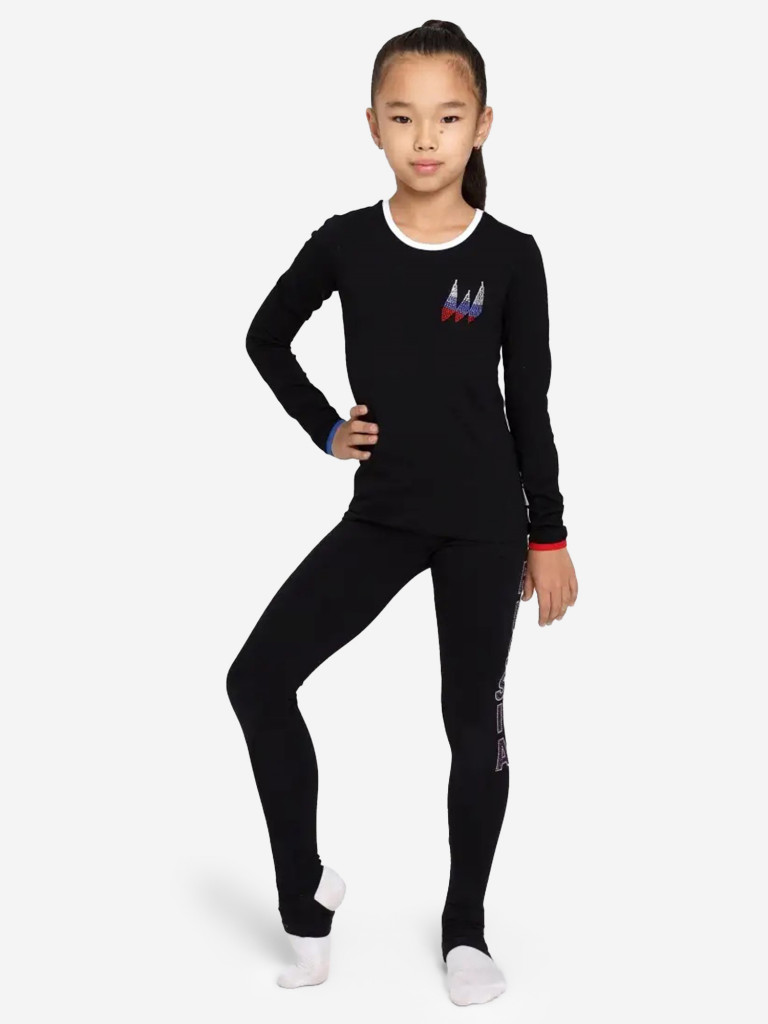 Лонгслив гимнастический для девочек WILDWINS