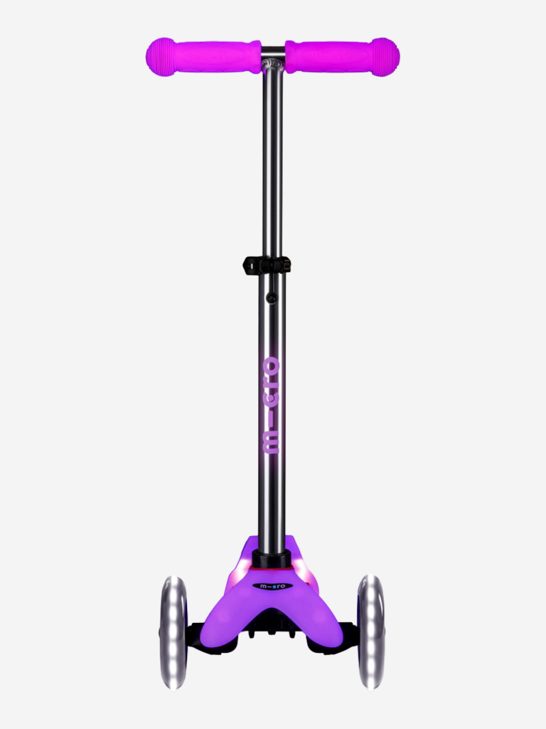 Самокат детский Micro Mini Deluxe Glow Plus LED, светится в темноте