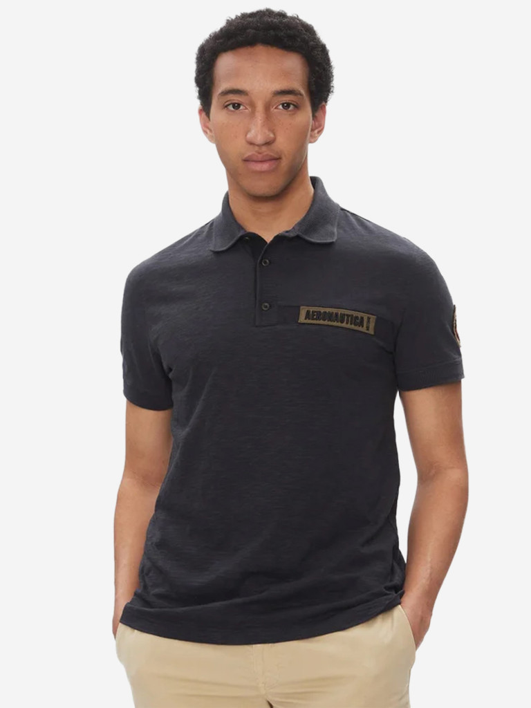 Рубашка-поло мужская AERONAUTICA MILITARE Squadriglia degli assi