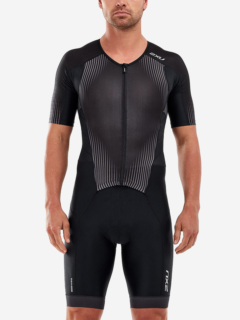 Мужской Компрессионный Костюм 2XU Perform Full Zip Sleeved Trisuit