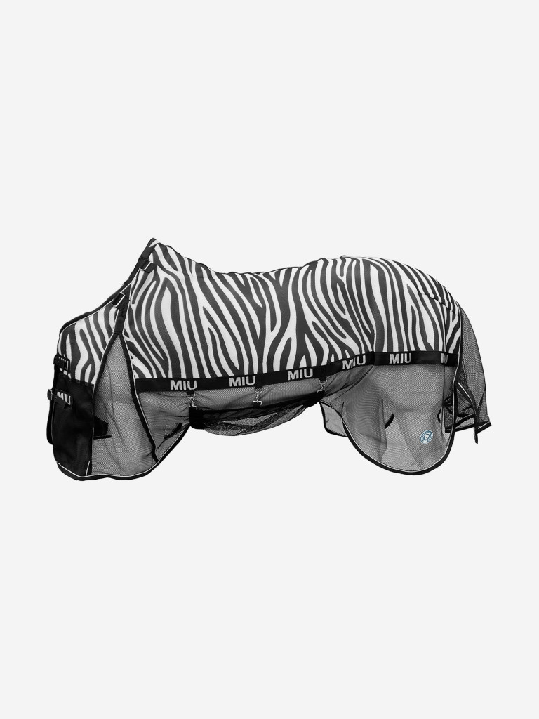 Попона антимоскитная Первая Конная Мануфактура AIR MAX ZEBRA с подпузником и съёмным капором