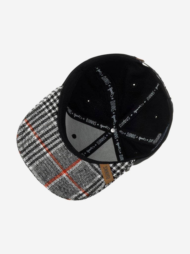 Бейсболка с прямым козырьком DJINNS 6P SB Check Tweed Rev.