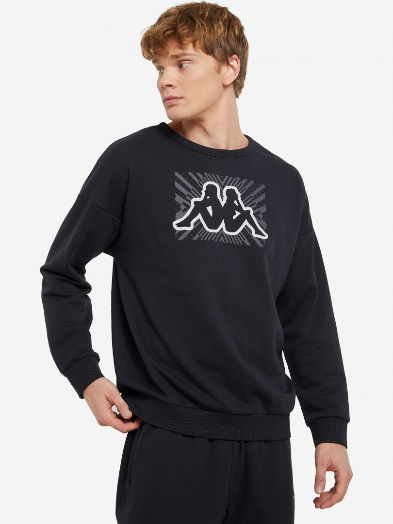 фото Свитшот мужской kappa, черный