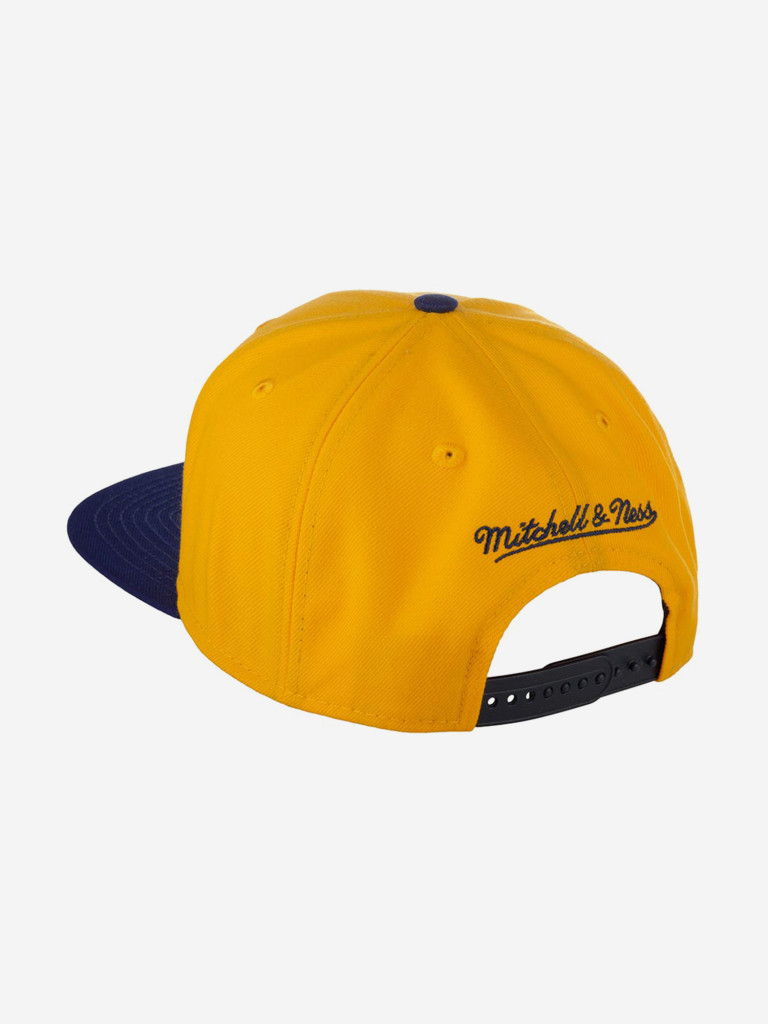 Бейсболка с прямым козырьком MITCHELL NESS HHSS3464-GSWYYPPPYWBL Golden State Warriors NBA