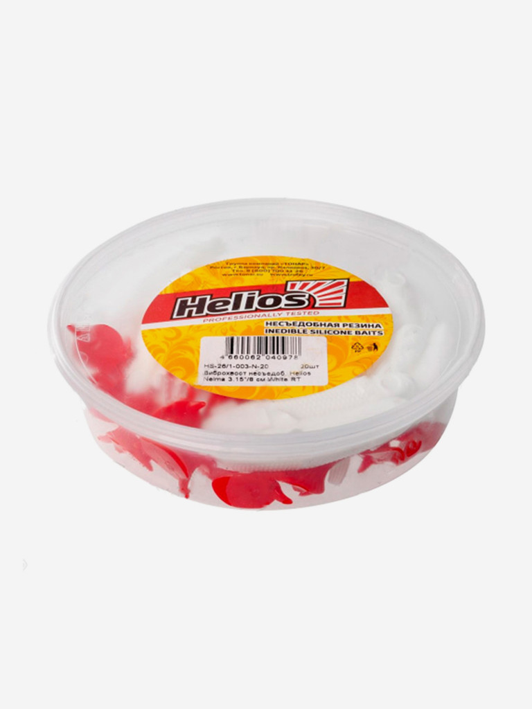 Мягкая приманка Helios Nelma, 3.15" / 8 см, White RT, 20 штук (HS-26/1-003-N-20)