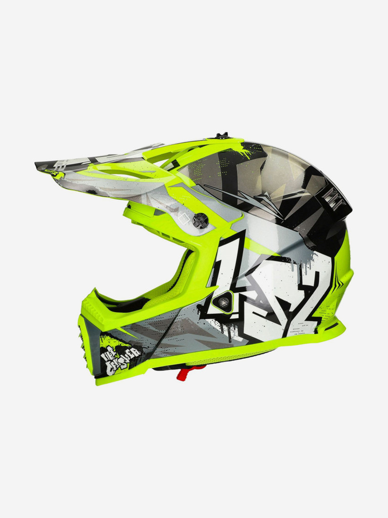 Мотошлем детский MX437 FAST MINI CRUSHER LS2 (черно-желтый глянцевый)