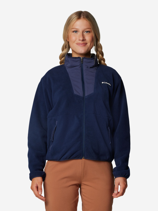 Джемпер флисовый женский Columbia Sequoia Grove Full Zip Fleece коричневый цвет — купить за 5499 руб., отзывы в интернет-магазине Спортмастер