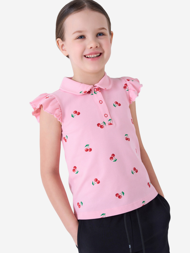 Футболка-поло для девочки PlayToday