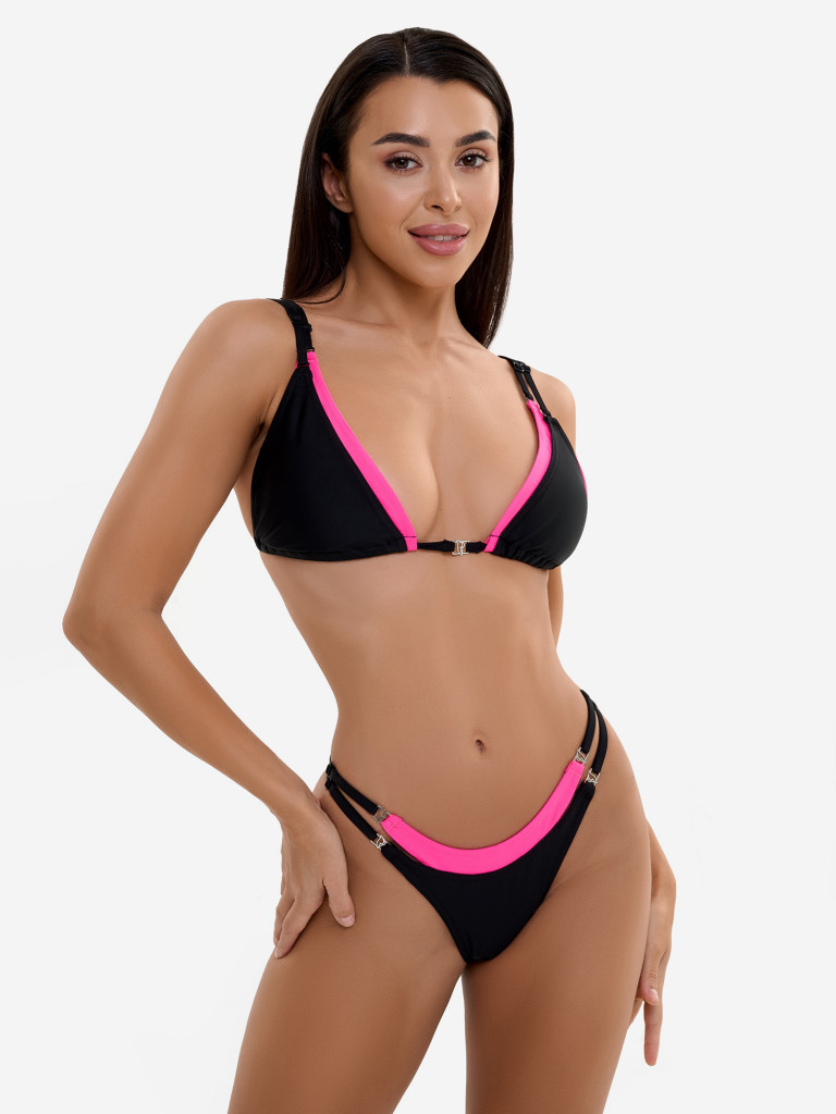 Купальник раздельный Bona Fashion: Ecstasy Bikini "Black &Pink"