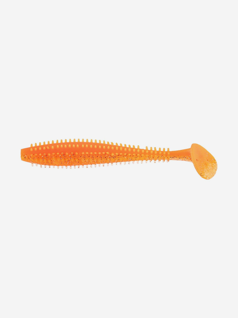 Мягкая приманка Helios Shaggy, 3,35'' / 8,5 см, Orange & Sparkles, 30 шт (HS-16-022-N-30)