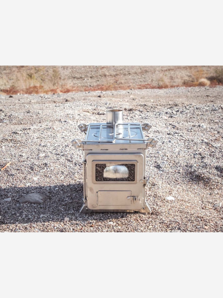 Печь походная Winnerwell Nomad Large (D дымохода 89 мм), нерж. ст. AISI 304