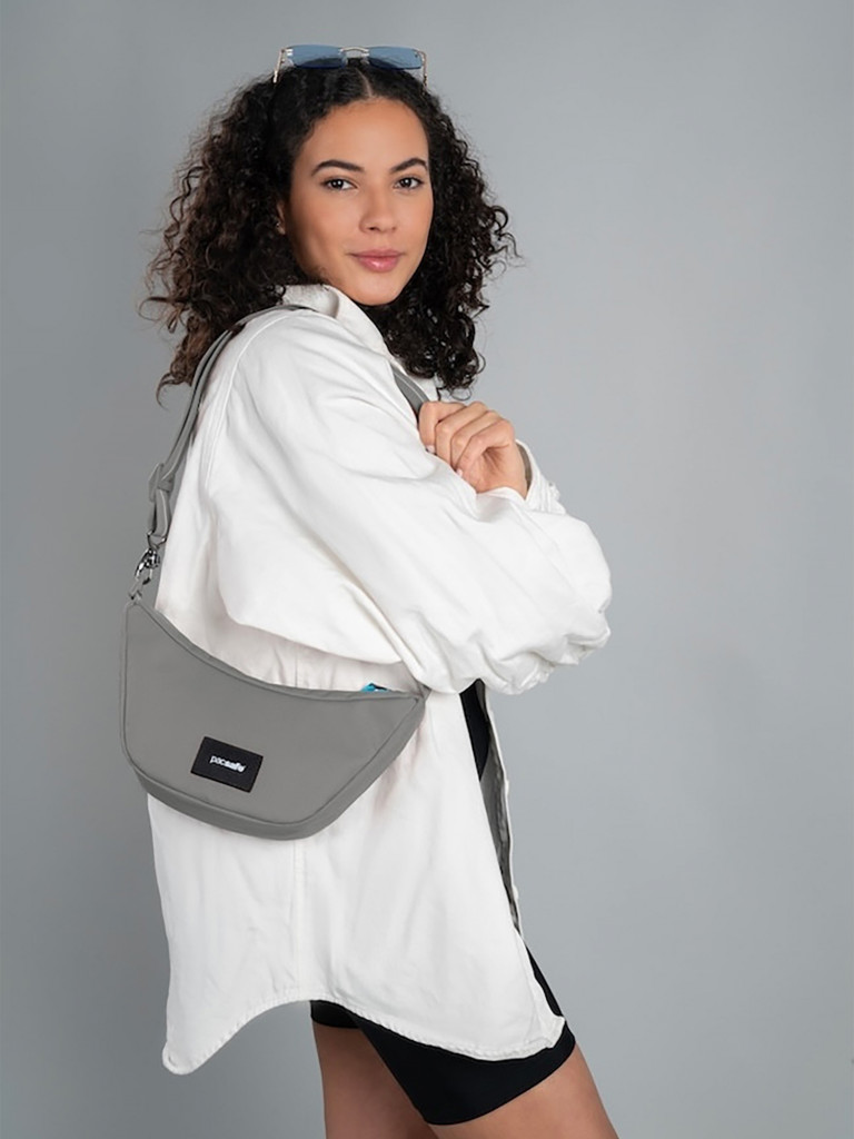 Сумка антивор Pacsafe GO Lunar crossbody, Stone, 2,5 л.