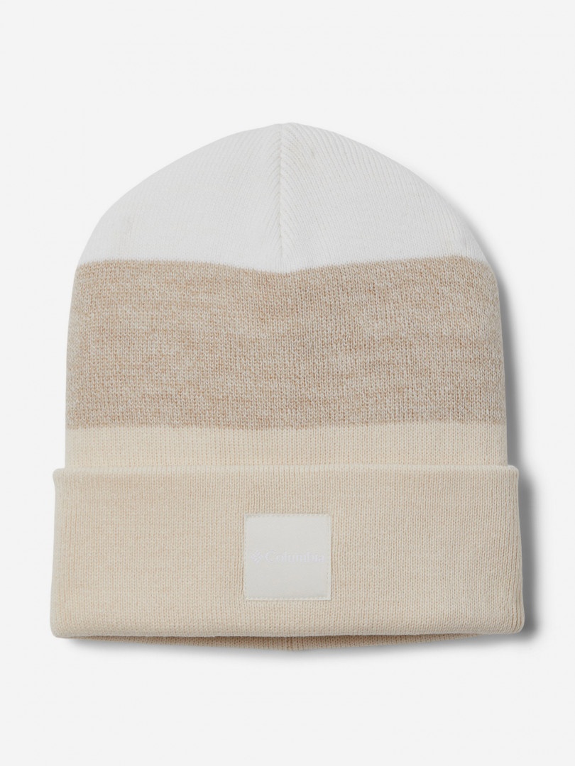 фото Шапка columbia city trek color block beanie, бежевый
