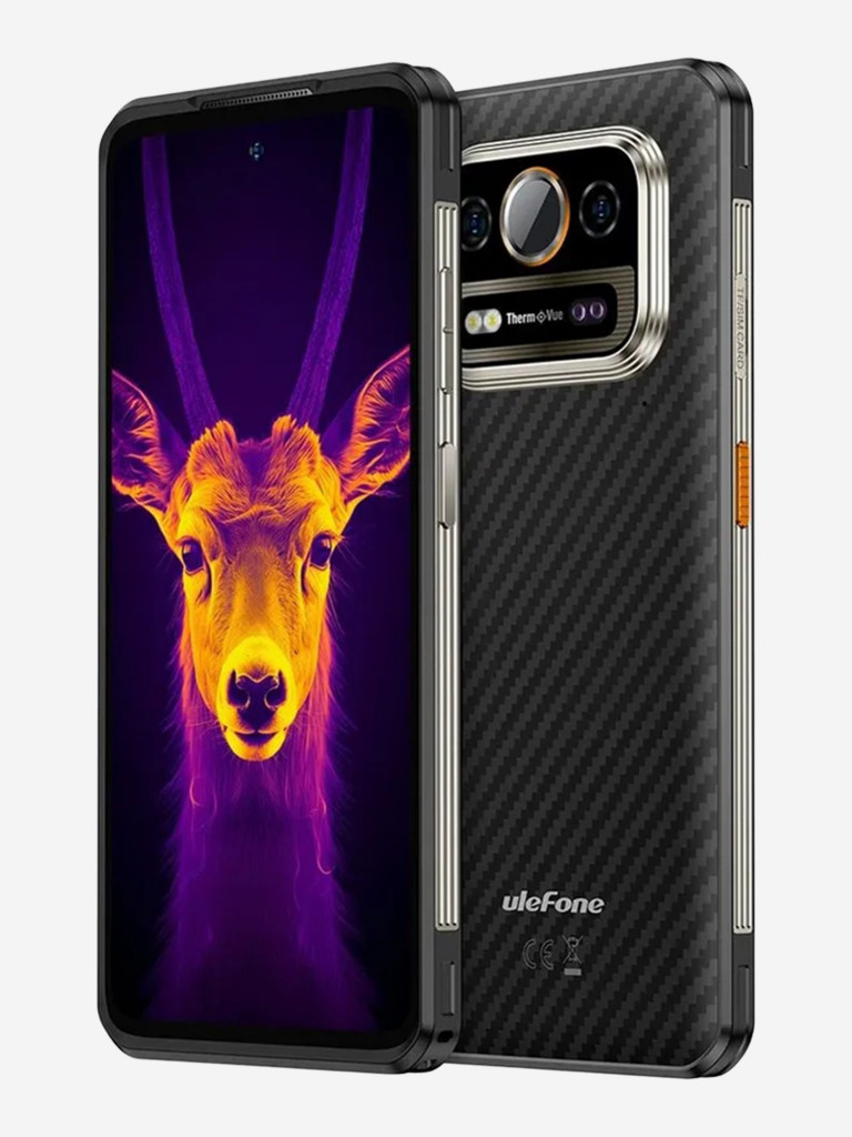 Смартфон Ulefone Armor 25T Pro 6+256GB Frost Black, 6.78”, FHD+, IPS, 120Hz, MT6300, 5G, And14, 50+64MP, 32MP, ThermoVue, 6500mAh