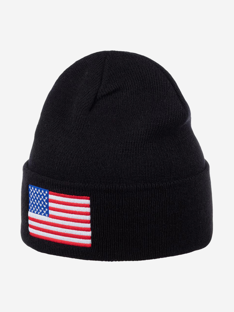 Шапка с отворотом AMERICAN NEEDLE 21019A-USA United States Cuffed Knit (черный)