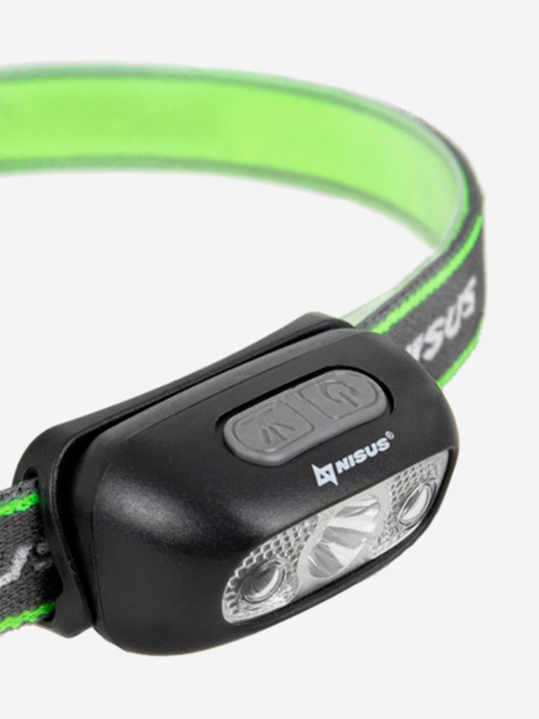 Фонарь налобный Nisus 120 LM, IPX4, USB (N-FN-3056S)