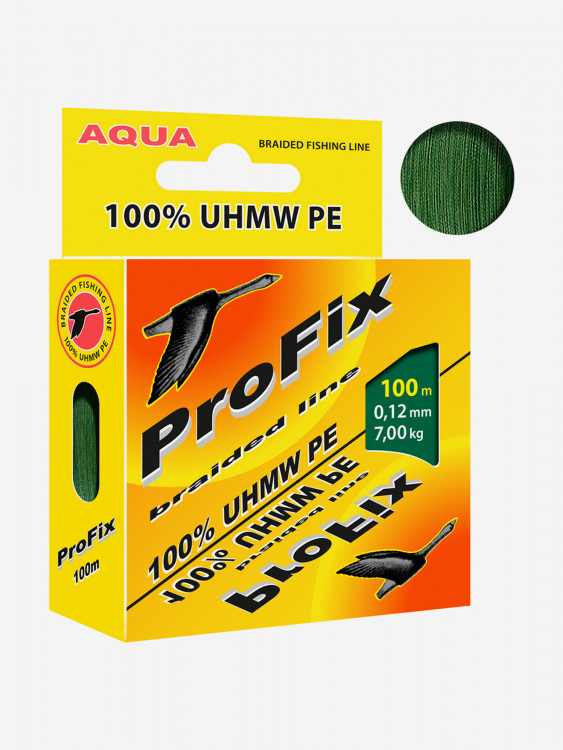 Плетеный шнур для рыбалки AQUA ProFix Dark-Green 0,12mm 100m