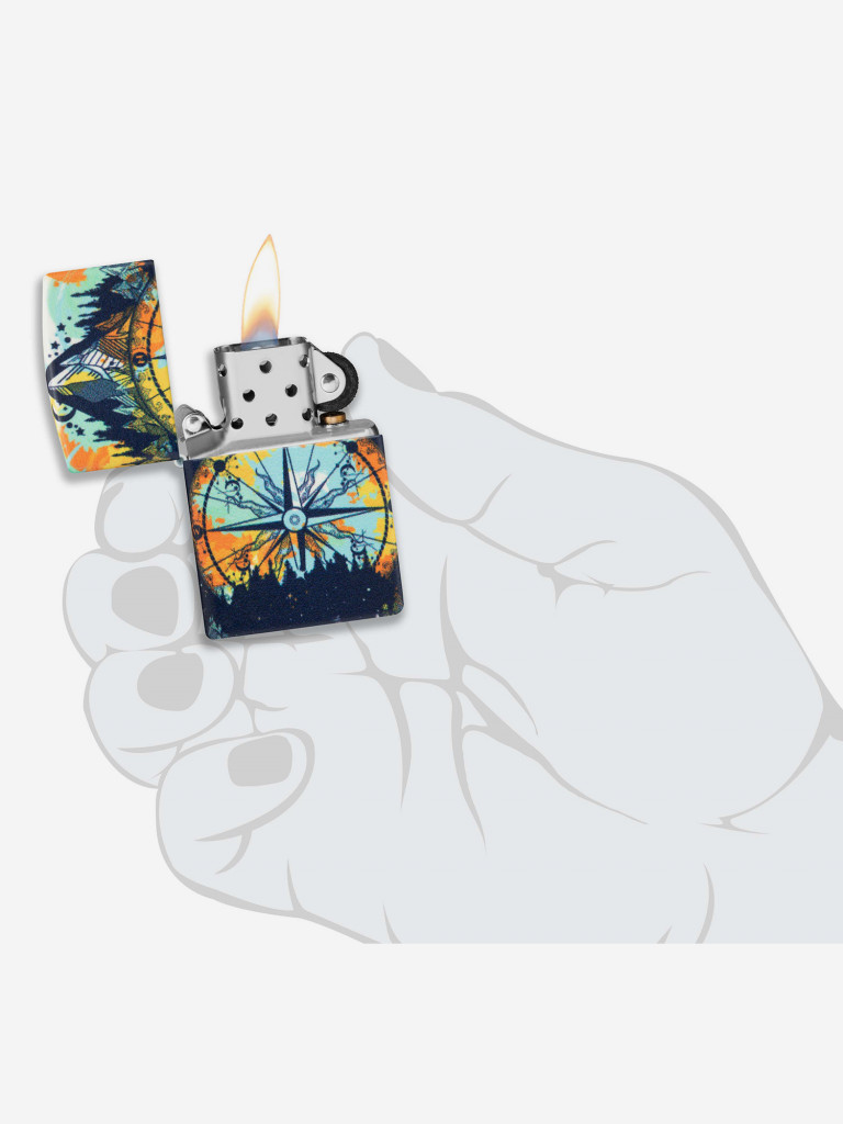 Зажигалка бензиновая ZIPPO 49805 Compass