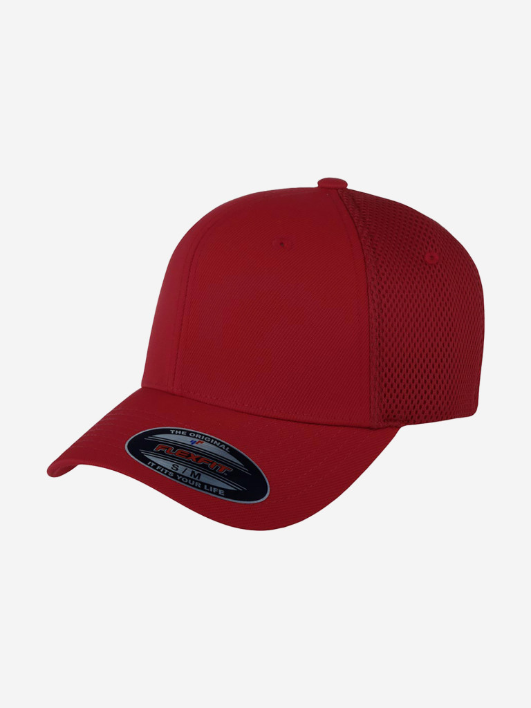Бейсболка с сеточкой FLEXFIT 6533 (красный)