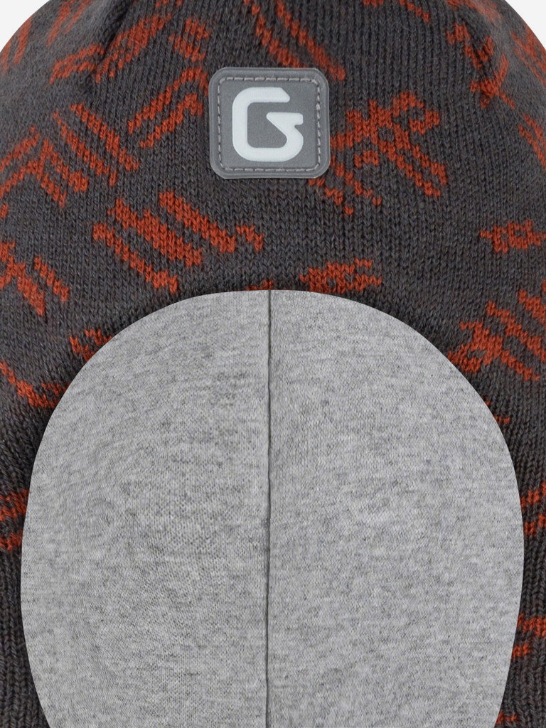 Шапка-шлем для мальчика GUSTI GW25AC1206B-BROWN