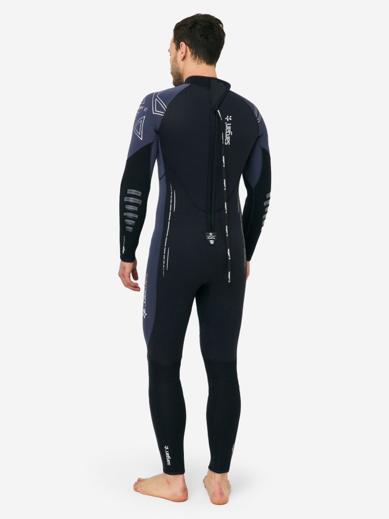 Гидрокостюм для плавания и водного спорта SARGAN NERO LONG MEN 5мм