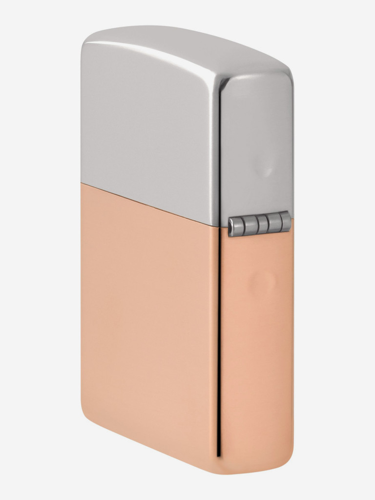 Зажигалка бензиновая ZIPPO 48694 Bimetal Case Lighter - Sterling Silver Lid